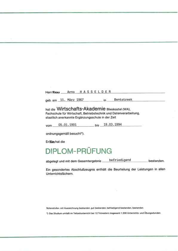 Diplom Seite 1